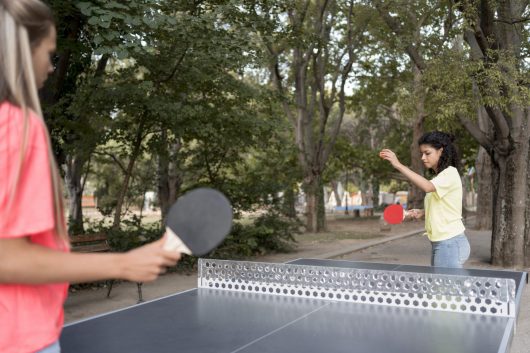 close-up-girls-playing-table-tennis